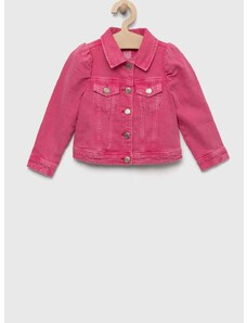 Detská rifľová bunda GAP ružová farba