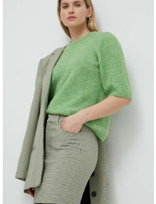 Sukňa Gestuz zelená farba, mini, rovný strih
