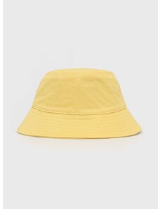 Bavlnený klobúk Levi's žltá farba, bavlnený