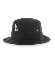 Klobúk 47brand Los Angeles Dodgers čierna farba, bavlnený