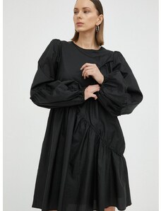 Šaty Gestuz HeslaGZ čierna farba, mini, oversize