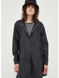 Nepremokavá bunda Rains A-line W Jacket 18050 dámska, čierna farba, prechodná