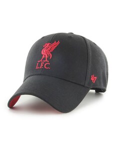 Čiapka 47 brand Epl Liverpool FC čierna farba, s nášivkou, EPL-BLPMS04WBP-BK