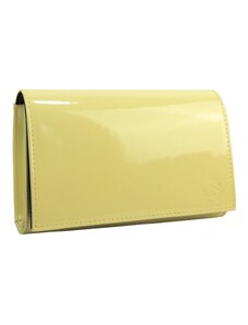 Dámska listová kabelka SP105 svetlo žltý lak GROSSO