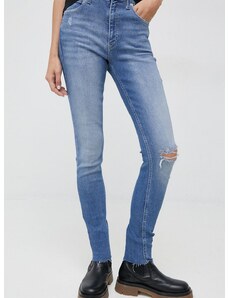 Rifle Calvin Klein Jeans Rise dámske, vysoký pás