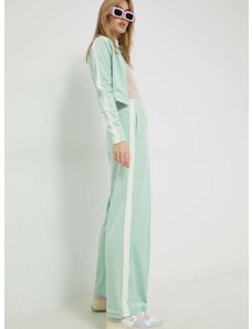 Tepláky Juicy Couture dámske, zelená farba, s nášivkou