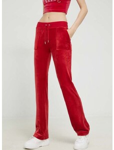 Tepláky Juicy Couture Del Ray dámske, červená farba, jednofarebné