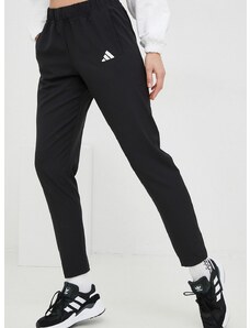 Tréningové nohavice adidas Performance dámske, čierna farba, jednofarebné