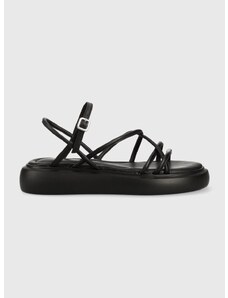 Kožené sandále Vagabond Shoemakers Blenda BLENDA dámske, čierna farba, na platforme, 5519.801.20,