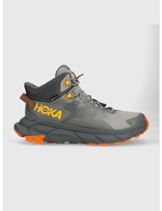 Topánky Hoka Trail Code GTX pánske, šedá farba, 1123165