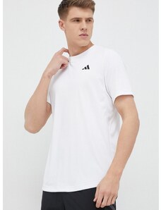 Tréningové tričko adidas Performance Club biela farba, jednofarebné