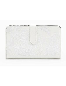Peňaženka Desigual dámsky, biela farba