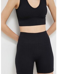 Šortky na jogu Roxy Chill Out čierna farba, jednofarebné, vysoký pás