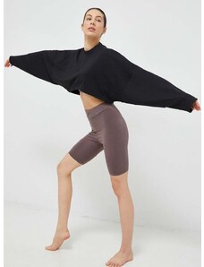 Mikina na jogu adidas Performance Studio čierna farba