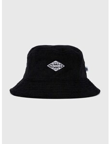 Štruksový klobúk DC čierna farba, bavlnený