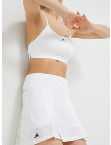 Sukňa adidas Performance biela farba, mini, áčkový strih, HT7184