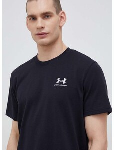 Tréningové tričko Under Armour Logo Embroidered čierna farba, jednofarebný, 1373997