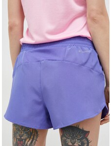 Športové krátke nohavice Columbia Hike dámske, fialová farba, jednofarebné, vysoký pás, 1991831