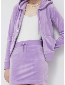 Sukňa Juicy Couture Robbie fialová farba, mini, puzdrová