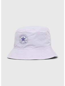 Obojstranný klobúk Converse fialová farba