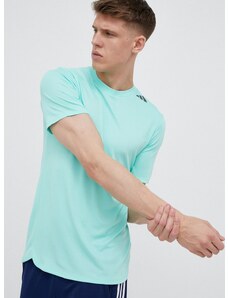 Tréningové tričko adidas Performance Designed 4 Training tyrkysová farba, jednofarebné