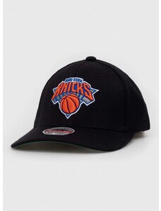 Šiltovka s prímesou vlny Mitchell&Ness Brooklyn Nets čierna farba, s nášivkou