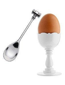Pohár na vajíčka s lyžičkou Alessi Dressed