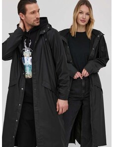 Bunda Rains Longer Jacket 18360.01-Black, čierna farba, prechodná