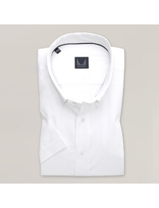 Willsoor Klasická pánska košeľa bielej farby s jemným pruhovaným vzorom 15343