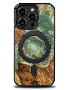 Woodliis Magsafe kryt na iPhone zo živice - 4 elementy VODA