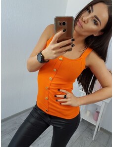 Fashion L&L Dámsky top na ramienka - neónová oranžová