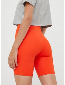 Tréningové šortky P.E Nation Rudimental dámske, oranžová farba, jednofarebné, vysoký pás