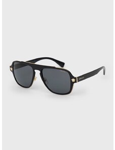 Slnečné okuliare Versace 0VE2199 pánske, čierna farba, 0VE2199
