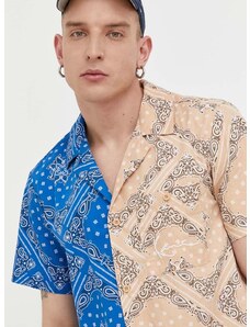 Bavlnená košeľa Karl Kani pánska, voľný strih