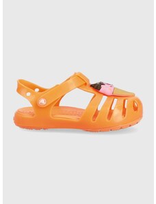 Detské sandále Crocs ISABELLA CHARM SANDAL oranžová farba