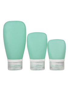 Sada cestovných silikónových fľaštičiek na kozmetiku (3ks)