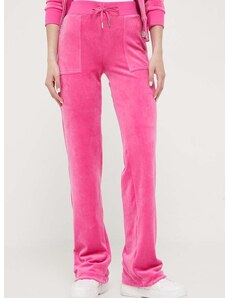 Tepláky Juicy Couture Del Ray ružová farba, jednofarebné