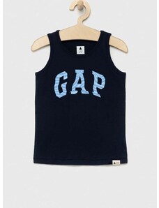 Detské bavlnené tričko GAP 3-pak tyrkysová farba, s potlačou