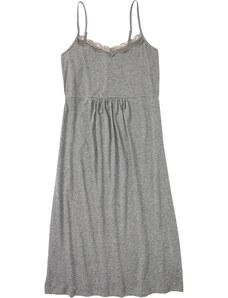 bonprix Nočná košeľa s čipkou a tenými ramienkami, farba šedá, rozm. 56/58