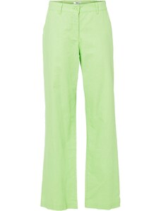 bonprix Plátené nohavice s pohodlným pásom, Loose Fit, farba zelená