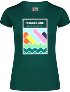 Nordblanc Zelené dámske bavlnené tričko SUNBOW