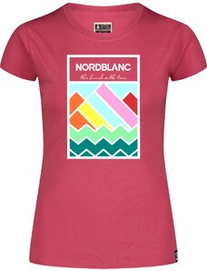 Nordblanc Ružové dámske bavlnené tričko SUNBOW