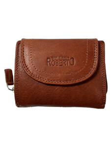 Dámská kožená peňaženka Roberto - hnedá 2499