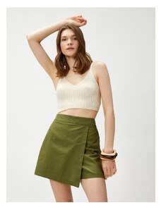 Koton Mini Short Skirt Linen Blend