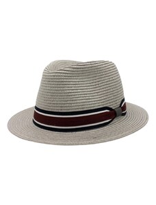 Fiebig - Headwear since 1903 Letný šedý fedora klobúk od Fiebig - Traveller Toyo - modrý