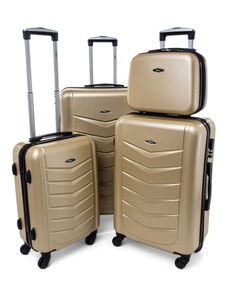 Rogal Zlatá sada 4 elegantných plastových kufrov "Armor" - veľ. S, M, L, XL