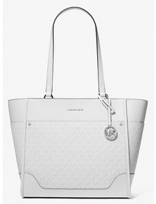 Michael Kors Harrison veľká kabelka s logom biela sivá