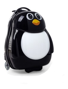 Rogal Čierny Kufor pre deti na kolieskach "Penguin" - veľ. M