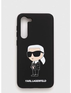 Puzdro na mobil Karl Lagerfeld S23+ S916 čierna farba