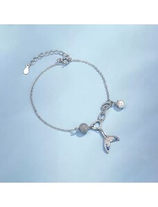 Éternelle Stříbrný náramek Mystic Ocean - stříbro 925/1000, mořská panna
